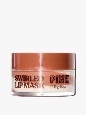 NWT PINK BY VICTORIA SECRET SWIRLED LIP MASK IN CINNAMON FROSTING